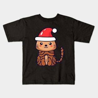 Christmas Cat Kids T-Shirt